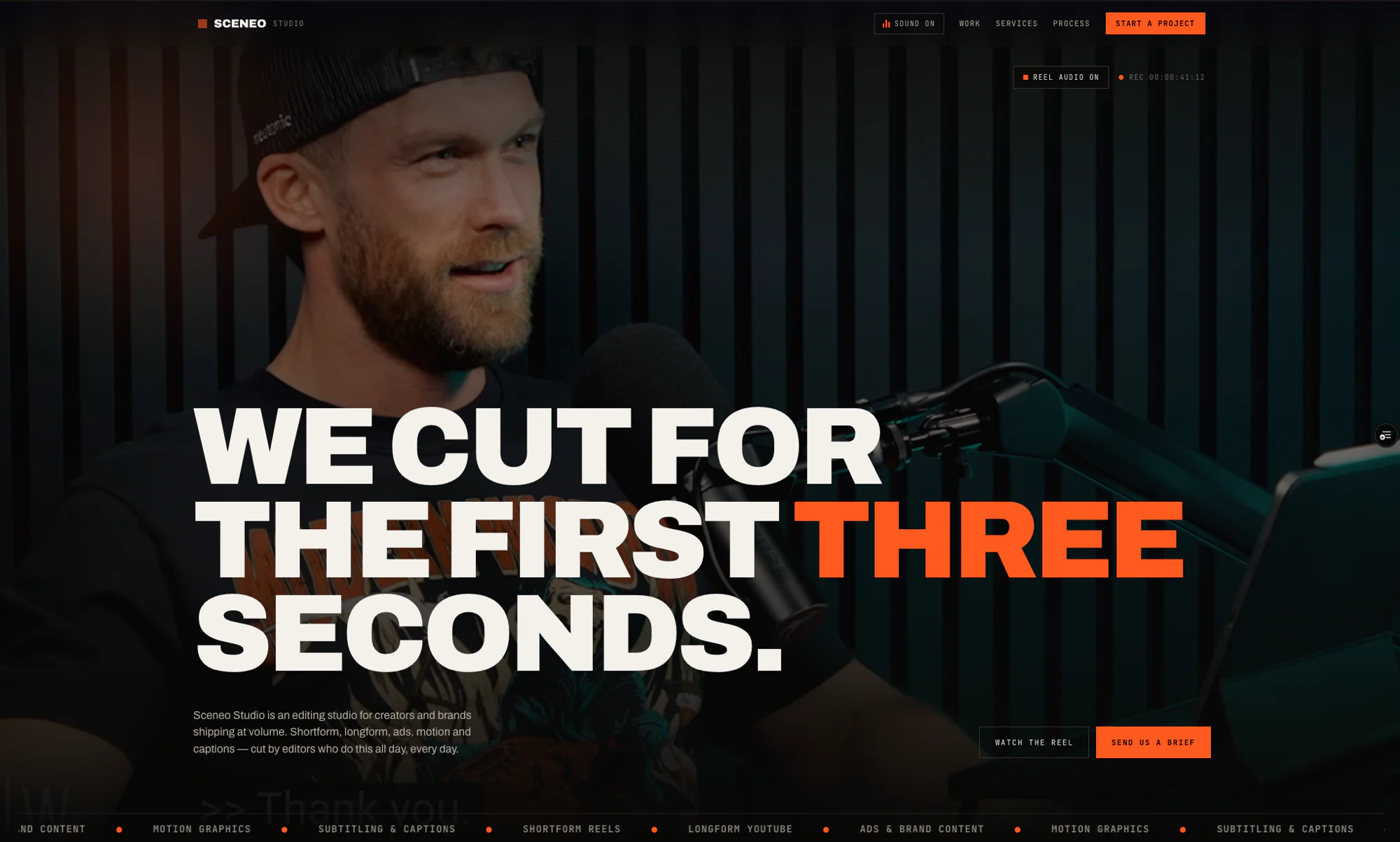 Sceneo homepage
